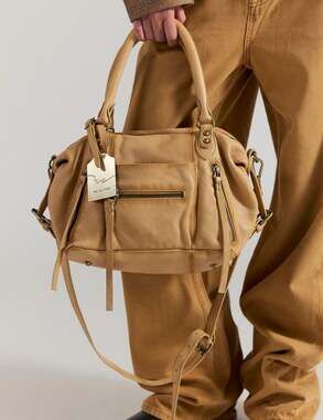 Free people We The Free Baby Emerson Leather Tote Bag “Italian Leather”